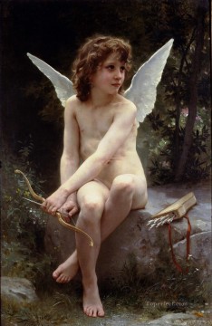 クラシックヌード Painting - ラフな天使を愛してください ウィリアム・アドルフ・ブーグローのヌード